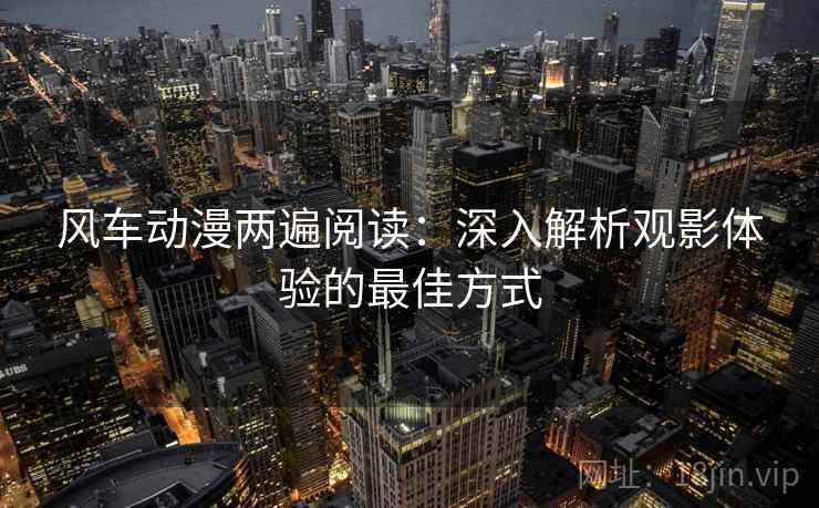风车动漫两遍阅读：深入解析观影体验的最佳方式